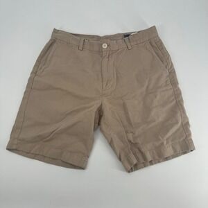Vineyard Vines Mens Khaki Shorts 32 Linen Blend Casual Classic Fit